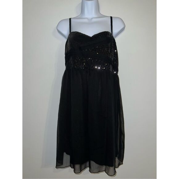 American Rag Tops - Women’s Black American Rag Sequined Mini Dress/Top